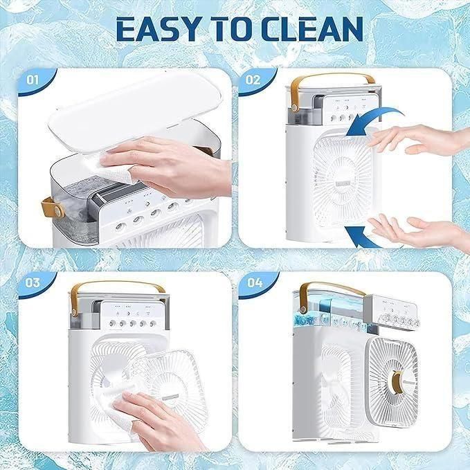 Shoption™ Portable Mini Air cooler Rechargeable, 3 Speeds, USB Compatibility (Mini AC) Fan