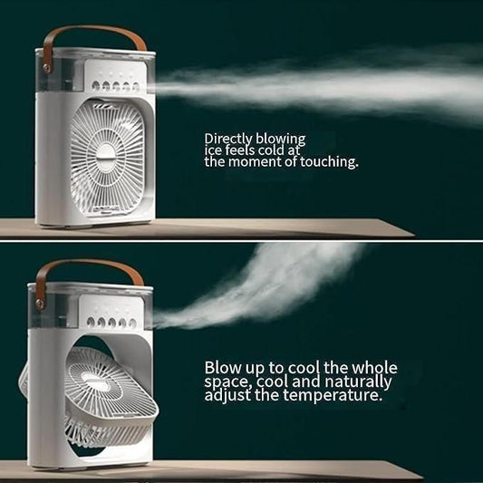 Shoption™ Portable Mini Air cooler Rechargeable, 3 Speeds, USB Compatibility (Mini AC) Fan