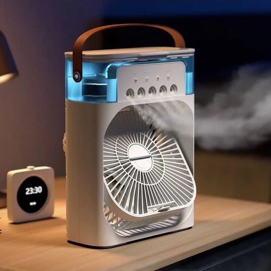 Shoption™ Portable Mini Air cooler Rechargeable, 3 Speeds, USB Compatibility (Mini AC) Fan